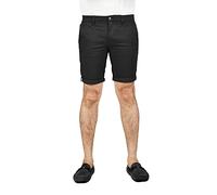 Soroor Slim Fit Chino Mens Shorts, Stylish Men's Shorts with Premium Stretch Cotton, Breathable and Versatile Smart Casual Men Chino | Black - 33W