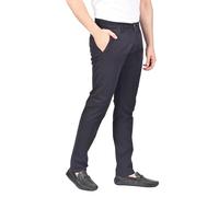 Soroor Slim Fit Chinos Trousers Men - Stylish Mens Chinos for Work, Casual Trousers for Men UK, Comfortable Everyday Mens Trouser | Black - 34L 36W | Stretch Premium Twill Cotton Men's Chino