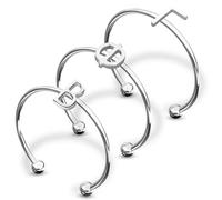Sorority Shop Gamma Phi Beta Stacking Ring Set - Adjustable Rings with Silver Plating