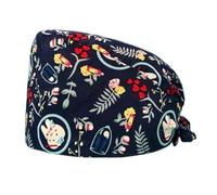 Sorpresa Dental Dentist Surgical Cap Nursing Cap Surgical Cap Surgical Hat with Teeth Design, dark blue, One size