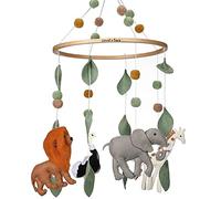 Sorrel + Fern Baby Crib Mobile - Nursery Decoration Ceiling Mobile and Baby Shower Gift for Boys & Girls, Safari Adventure