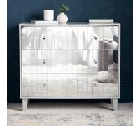 Sorrento 3 Drawer Mirrored Chest