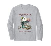 Sorrento Amalfi Coast Italy Italia Café Travel Art Long Sleeve T-Shirt