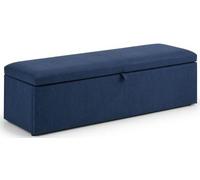 Sorrento Blue Fabric Blanket Box
