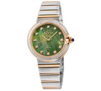 Sorrento Diamond ,316L Stainless Steel Case, Green MOP Dial Swiss Quartz Watch GV2 Multi One Size