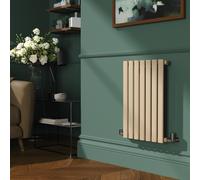 Sorrento Elk brown Horizontal Oval Designer Radiator 600x413mm Single Panel 1103 BTU