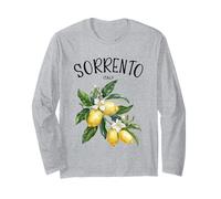 Sorrento Lemon Art Italian Fruit Lover Italy Amalfi Vintage Long Sleeve T-Shirt