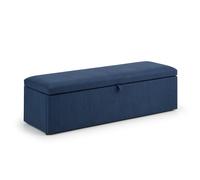 Sorrento - Linen Blanket Box - Blue - Linen - Happy Beds