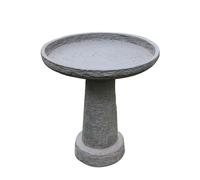 Sorrento Pedestal Bird Bath - Traditional Sandalwood Garden Feature