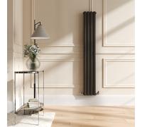 Sorrento Russet Vertical Oval Designer Radiator 1600x236mm Double Panel 2234 BTU