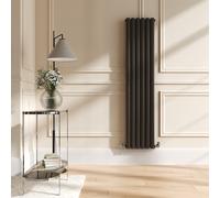 Sorrento Russet Vertical Oval Designer Radiator 1600x354mm Double Panel 3351 BTU