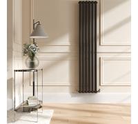 Sorrento Russet Vertical Oval Designer Radiator 1800x354mm Single Panel 2530 BTU