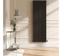 Sorrento Russet Vertical Oval Designer Radiator 1800x590mm Double Panel 6229 BTU