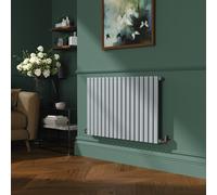 Sorrento Salt & Pepper Horizontal Oval Designer Radiator 600x1003mm Single Panel 2679 BTU