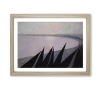 Sorrow By Mikalojus Konstantinas Classic Painting Framed Wall Art Print, Ready to Hang Picture for Living Room Bedroom Home Office Décor, Oak A2 (64 x 46 cm)