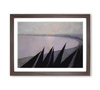 Sorrow By Mikalojus Konstantinas Classic Painting Framed Wall Art Print, Ready to Hang Picture for Living Room Bedroom Home Office Décor, Walnut A4 (34 x 25 cm)