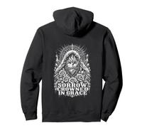 Sorrow Crowned In Grace Gothic Rose Faith Pullover Hoodie