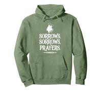 Sorrows Sorrows Prayers Funny Saying Boys Girls Pullover Hoodie, Adult Unisex, Sage Green, Medium