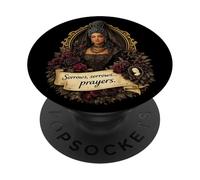 Sorrows, Sorrows… Prayers, Gothic Mourning Queen PopSockets Adhesive PopGrip