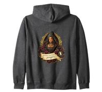 Sorrows, Sorrows… Prayers, Gothic Mourning Queen Zip Hoodie