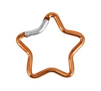 Sorrowso Carabiner Clip Star Shaped Climbing Buckle Aluminum Alloy Heavy Duty Keyring Hook For Camping Fishing Hiking Traveling Five Pointed Star Carabiner
