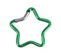 Sorrowso Carabiner Clip Star Shaped Climbing Buckle Aluminum Alloy Heavy Duty Keyring Hook For Camping Fishing Hiking Traveling Five Pointed Star Carabiner