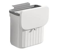 Sorrowso Kitchen Waste Bin Hanging Countertop Trash Can With Lid 8.5/12L Wall Mounted Recycling Garbage Basket For Bathroom Decor Garbage Basket With Lid