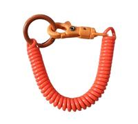 Sorrowso Retractable Coil Elastic Keychain - Stretchy Spring Spirals Keyring