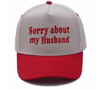 Sorry About My Husband Cotton Cap for Women, Stylish Casual Comfortable Solid Back Adjustable Hat