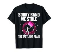 Sorry Band We Stole The Spotlight Again Color Guard Flag T-Shirt