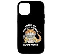 Sorry Bearded Dragon Ate Homework Escape Plan Beardie Saying Case for iPhone 12/12 Pro