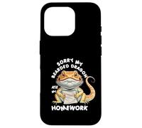 Sorry Bearded Dragon Ate Homework Escape Plan Beardie Saying Case for iPhone 16 Pro