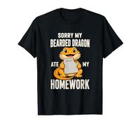 Sorry Bearded Dragon Ate My Homework Funny Cute Statement T-Shirt