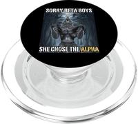 Sorry Beta Boys She Chose The Alpha Funny Alpha Wolf Meme PopSockets PopGrip for MagSafe
