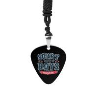 Sorry Boys Daddy Is My Valentine Womens Guitar Pick Necklace for Men Pendant with Chain Music Accessory