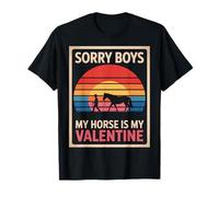 Sorry Boys My Horse Is My Valentine Equestrian Rider Love T-Shirt