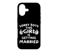 Sorry Boys This Girl is Getting Married Bride Wife Case for iPhone 17