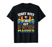 Sorry Boys This Guy Is Getting Married Bachelor Party Lgbt T-Shirt