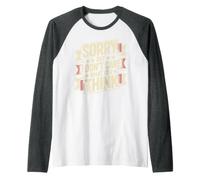 Sorry, But I Don't Care What You Think Sassy Mood Raglan Baseball Tee