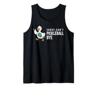 Sorry,can’t Pickleball Bye Duck Funny Player Bird Joke Quote Tank Top