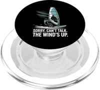 Sorry Can’t Talk The Wind’s Up Windsurfing PopSockets PopGrip for MagSafe