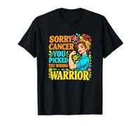 Sorry Cancer You Picked the Wrong Warrior. Awareness T-Shirt