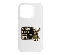 Sorry Can't Cryptid Stuff Bye Funny Cryptid Monster Design Case for iPhone 14 Pro