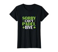 Sorry, Can't, Padel, Bye. Value Graphic T-Shirt, Women, Black, XS
