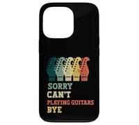 Sorry Cant Playing Guitars Bye Funny Guitarist Musician Neck Case for iPhone 13 Pro