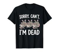 Sorry Can't Possum Dead Funny Opossum Fake Death Trash Value Graphic T-Shirt