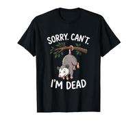 Sorry Can't Possum Dead Funny Opossum Fake Death Trash Value Graphic T-Shirt