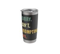 Sorry Can't Prompting Bye Funny AI Generative Art Stainless Steel Insulated Tumbler
