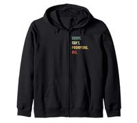 Sorry Can't Prompting Bye Funny AI Generative Art Zip Hoodie