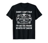 Sorry Can't Talk On The Phone With My Dad Funny Ouija Board T-Shirt